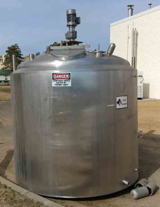 1000 Gal Creamery Package Stainless Steel Tank | 13512 | New Used and ...