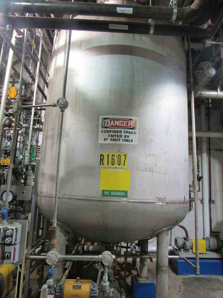 1000 Gal M&M Welding 316L Stainless Steel Pressure Vessel | 21815 | New ...