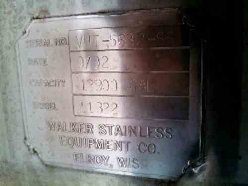 12900 Gal Walker Stainless Steel Tank | 13117 | New Used and Surplus ...