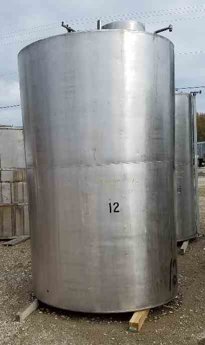 1900 Gal Vertical SS Storage Tank | 16681 | New Used and Surplus ...