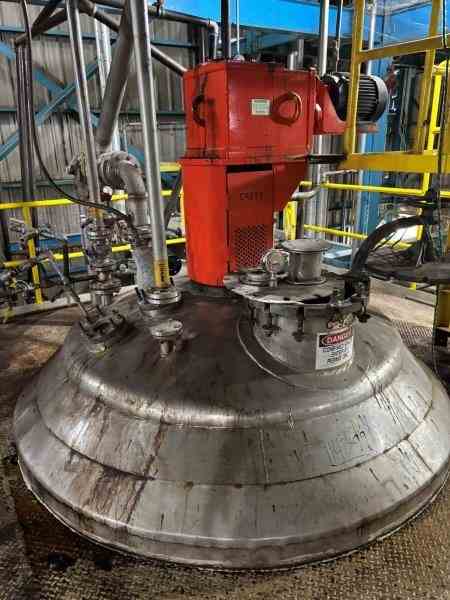 2200 Gal Alloy Fab 316L Stainless Steel Pressure Vessel