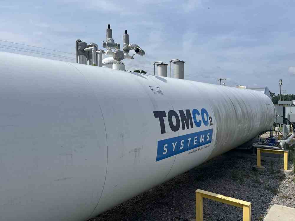 50 Ton Tomco2 Systems Bulk Liquid CO2 Pressure Vessel