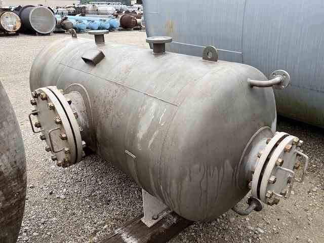 500 Gallon Ward Horizontal Pressure Vessel - 316 Stainless Steel