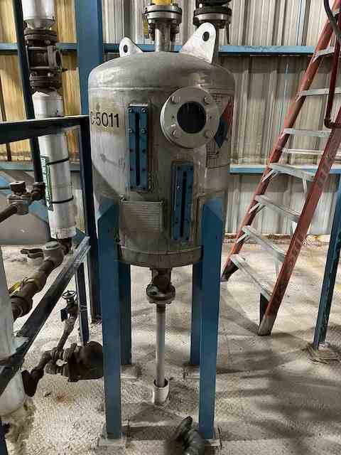 63 Gal Alloy Fab 304 Stainless Steel Pressure Vessel