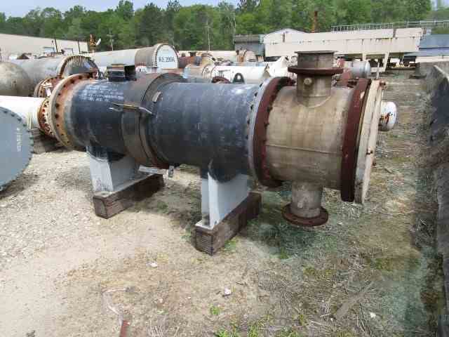 720 Sq Ft Atlas Industrial Hastelloy C Shell & Tube Heat Exchanger