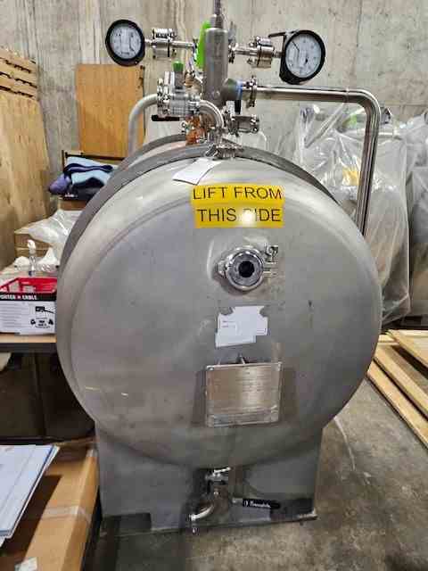 750 Gal Horizontal Steel Pro Inc. Stainless Steel Pressure Vessel