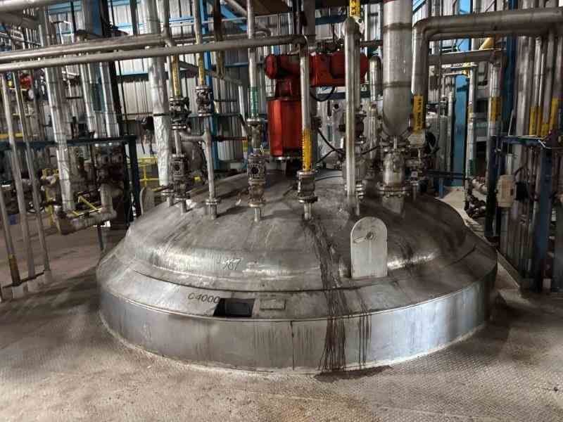 8700 Gal Alloy Fab 304 Stainless Steel Reactor