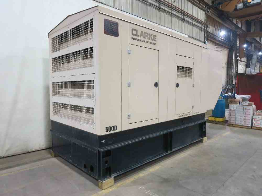 Clark 500D-MXMJ-L40 500 KW Diesel Engine & Generator