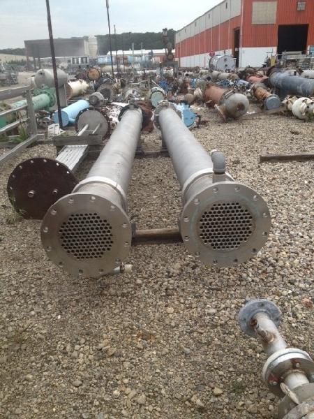 391 Sq Ft Perry Products Stainless Steel Shell & Tube Heat Exchanger ...