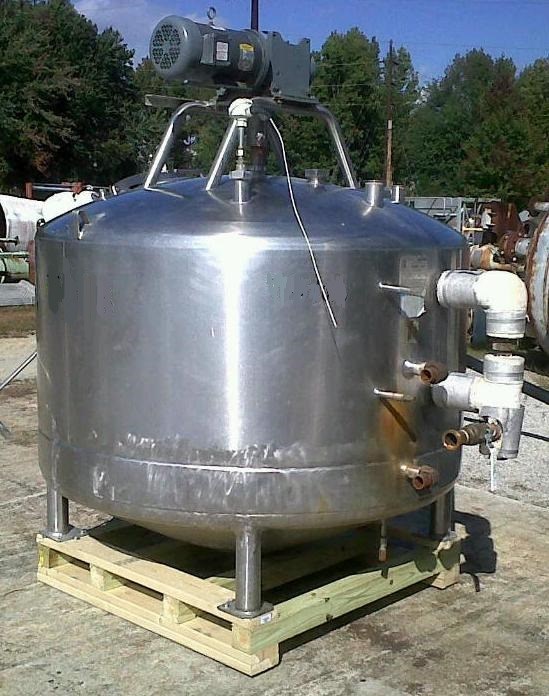 500 Gal Mueller Stainless Steel Jacketed Mix Tank | 13354 | New Used ...