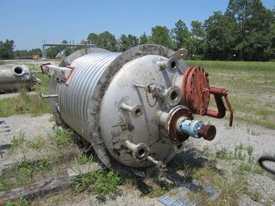 1000 Gal Industrial Alloy Fab. Stainless Steel Reactor Body