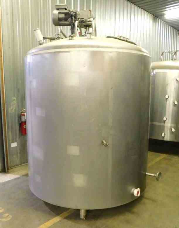 1000 Gal Cherry-Burrell Stainless Steel Tank