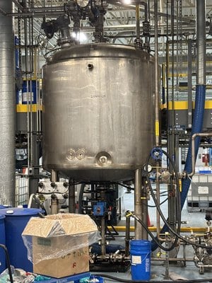 1000 Gal Paul Mueller 316L Stainless Steel Reactor