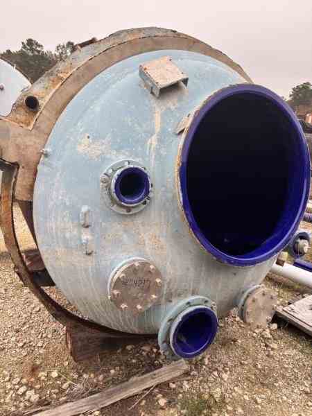 1000 Gal Pfaudler Glass Lined Reactor