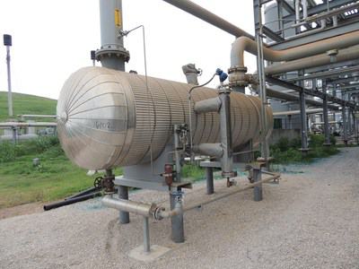 1400 Gal Ventech Vertical Carbon Steel Pressure Vessel