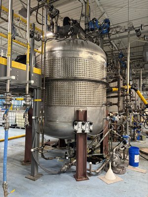 2400 Gal Steel Pro Inc. 316L Stainless Steel Reactor