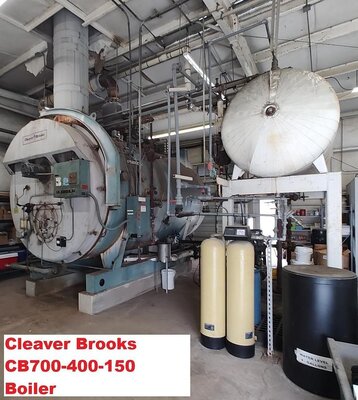 400 HP Cleaver Brooks Firetube Boiler