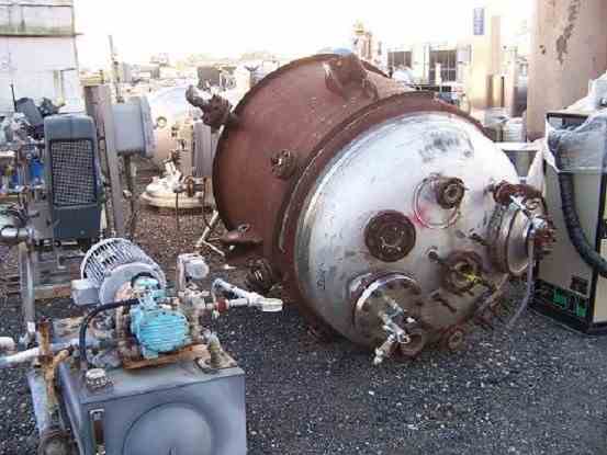 500 Gal Pfaudler SS Stainless Steel Reactor Body