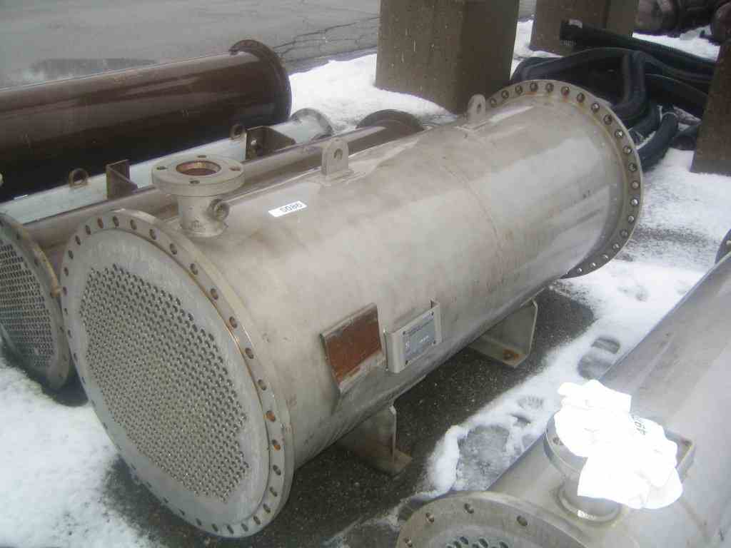 596 Sq Ft Doyle & Roth  Stainless Steel Shell & Tube Heat Exchanger