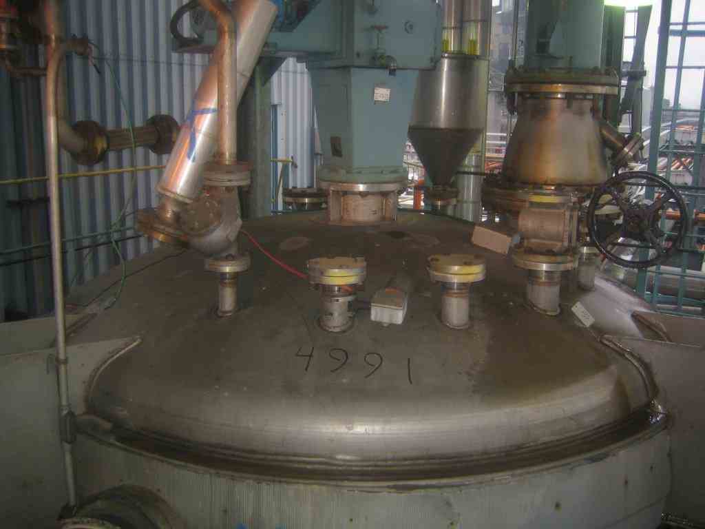 6000 Gal Brighton Corp. Stainless Steel Reactor