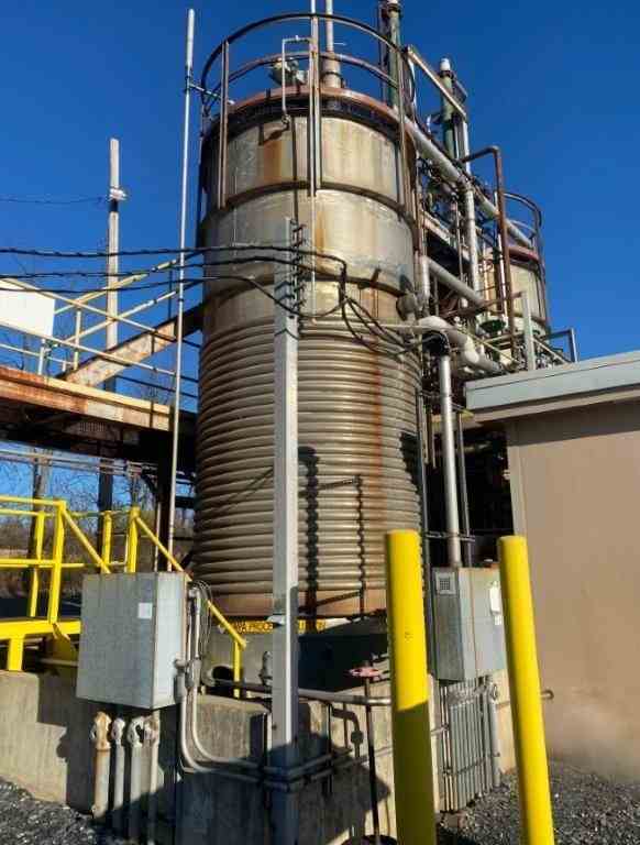 9000 Gal Industrial Alloy Fab. Stainless Steel Reactor