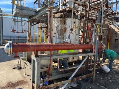 91 Sq Ft Taylor Tank Company (Rubicon) Stainless Steel Shell & Tube Heat Exchanger