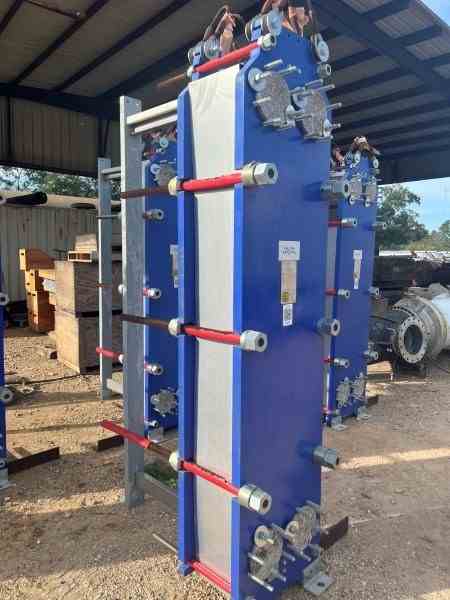 Never Used 1622 Sq Ft Alfa Laval  Stainless Steel Plate Heat Exchanger